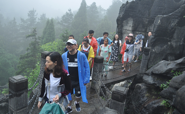 司組織了全體員工赴黑山谷、龍鱗石海風景區二日游活動